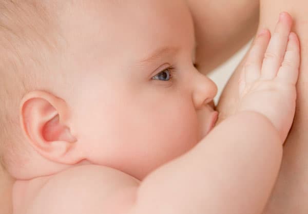 baby breastfeeding