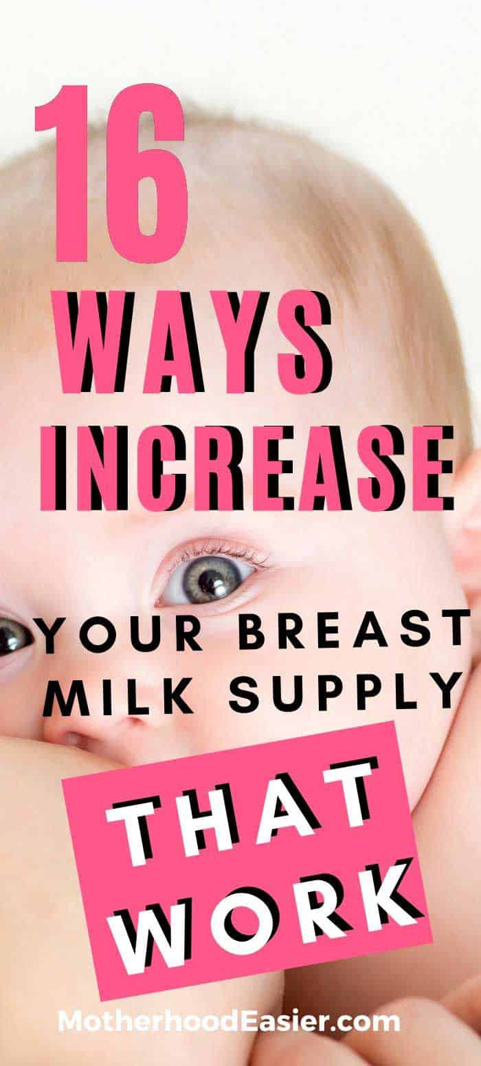 things to do to increase your breastmilk