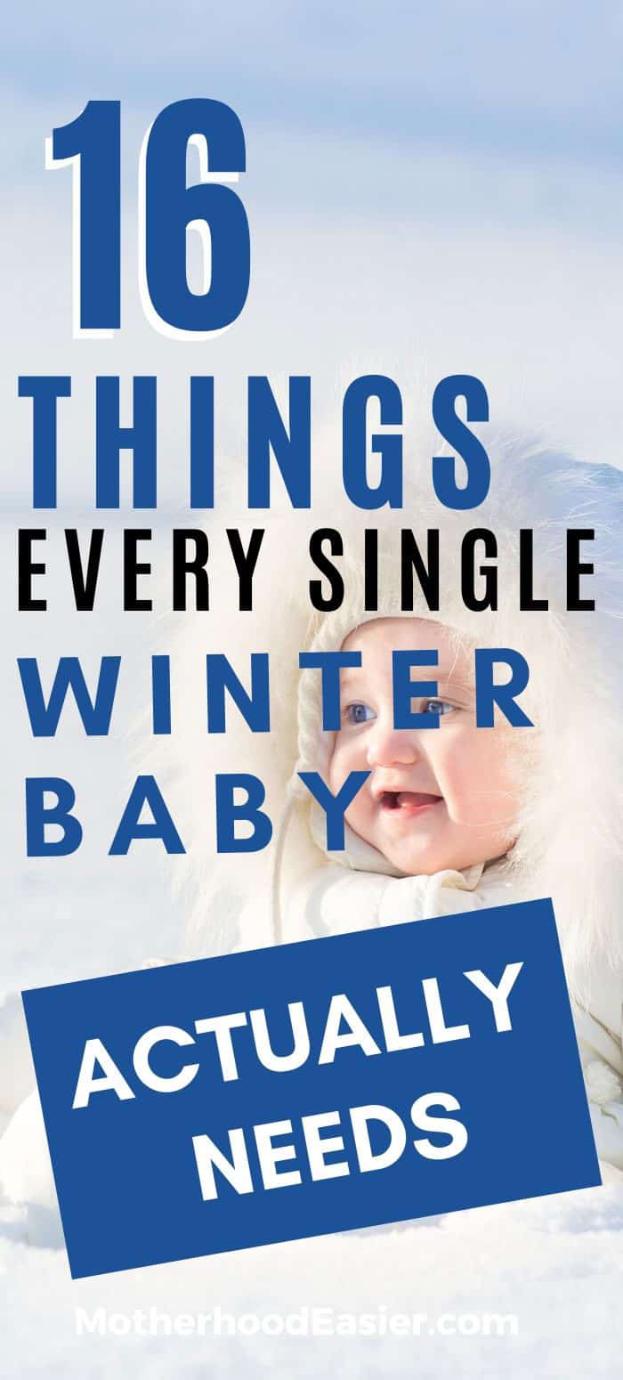 winter baby must-have items