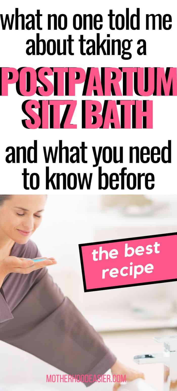 How to Take a Postpartum Sitz Bath